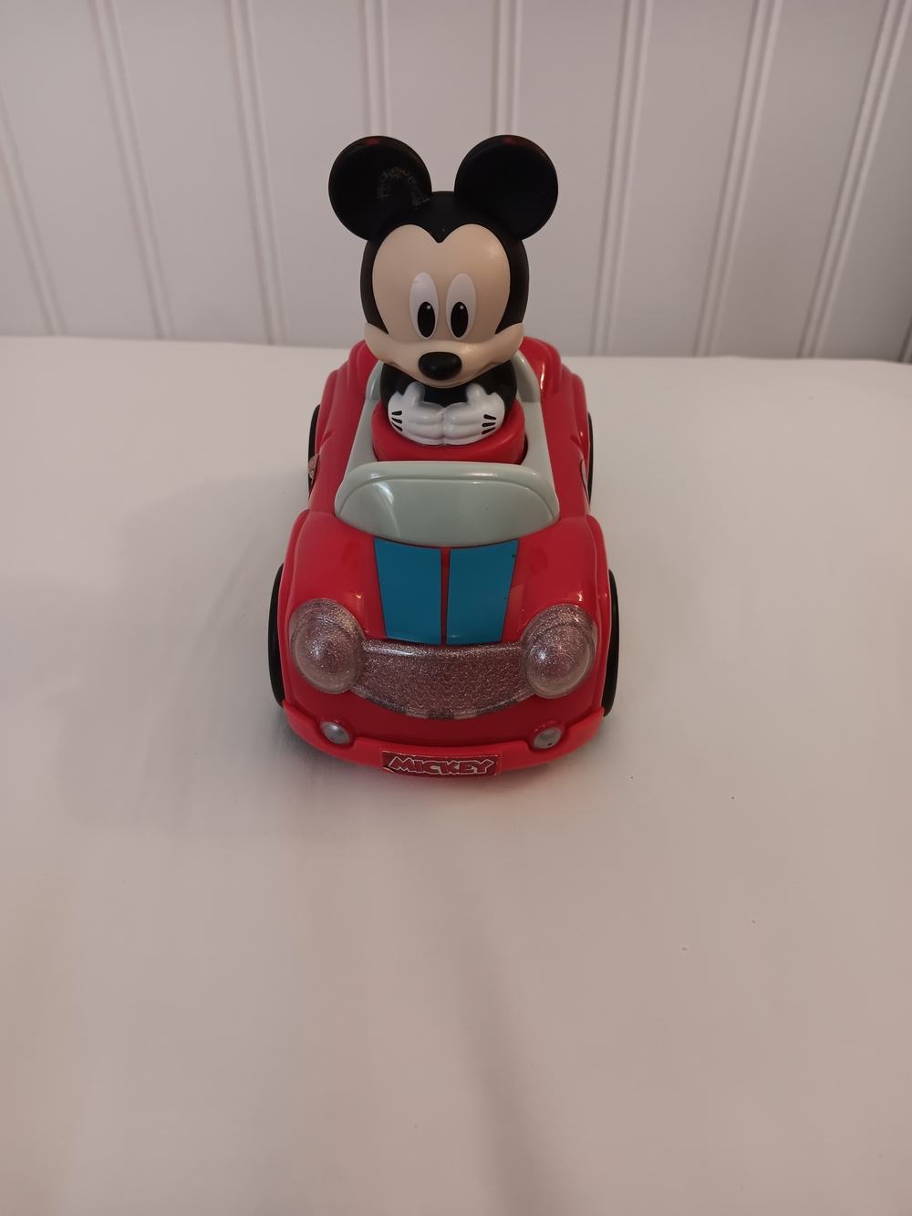 Disney Mickey Mouse Red Car with Blue Stripe